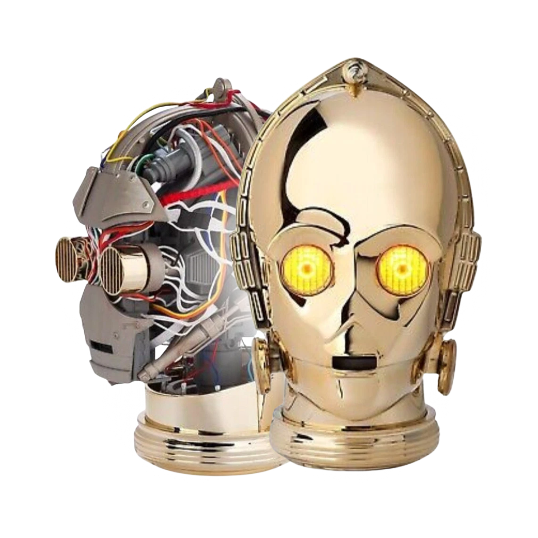 C-3PO Premium Electronic Head with Lights and Sounds, Star Wars: Galactic Archive Series